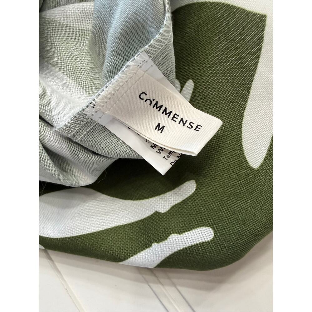 Commense Womens Sz M Green Geometric Unique Two Piece Halter Cutout Mini Dress - Picture 4 of 6